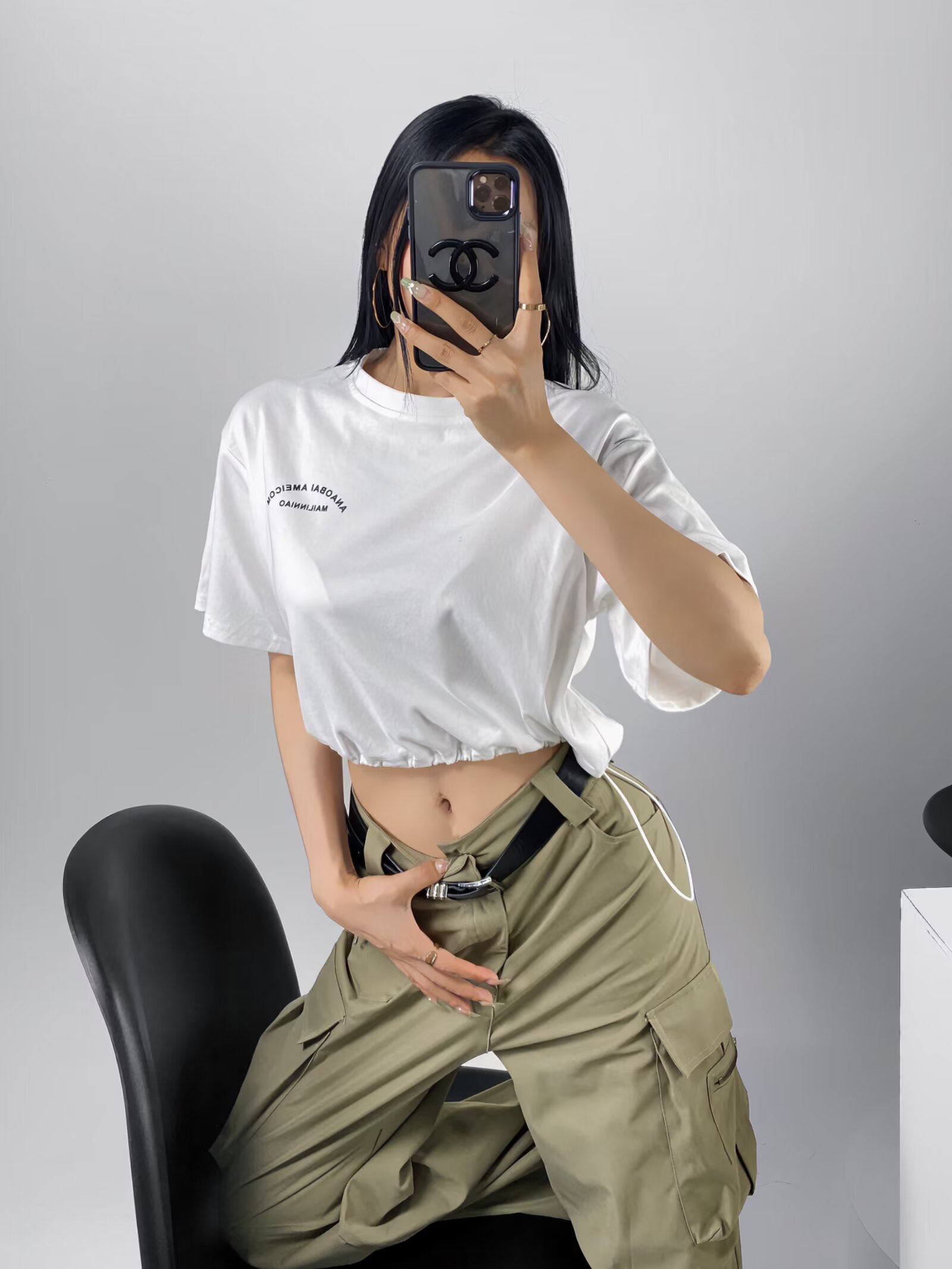 Loose Fit Jazz Dance Crop Top for Women with Drawstring Waist - Trendy Summer Style for Practice and Performance