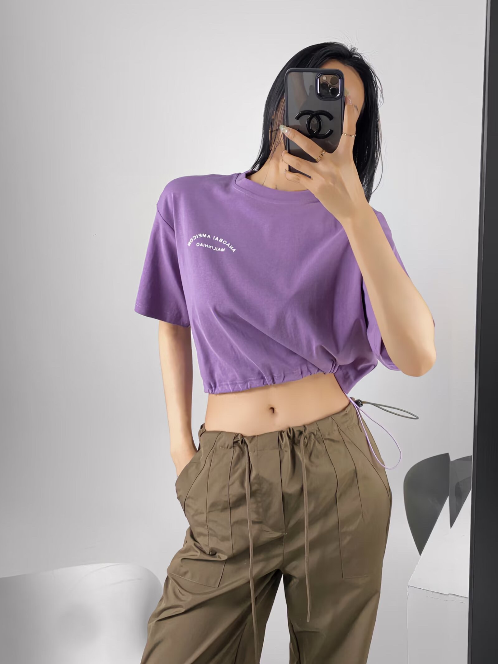 Loose Fit Jazz Dance Crop Top for Women with Drawstring Waist - Trendy Summer Style for Practice and Performance