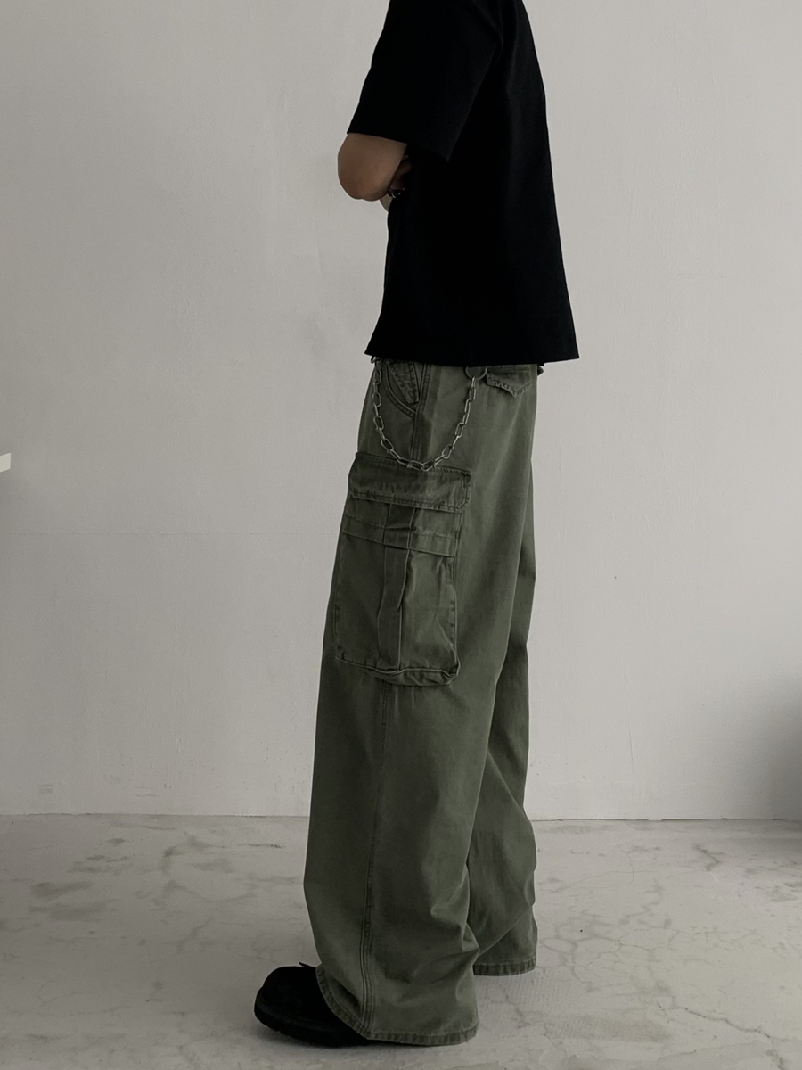 Loose Fit Vintage American Retro Wide-Leg Cargo Work Pants for Men & Women - Unisex Streetwear Trousers Loose Fit Vintage American Retro Wide-Leg Cargo Work Pants for Men & Women - Unisex Streetwear Trousers