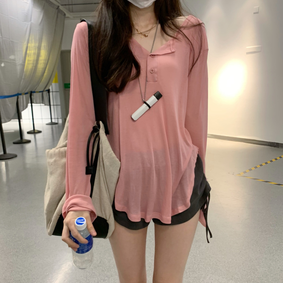 Loose Long-Sleeve Jazz Dance Top for Women - K-Pop Inspired Sweet and Spicy Performance Cover-Up Loose Long-Sleeve Jazz Dance Top for Women - K-Pop Inspired Sweet and Spicy Performance Cover-Up