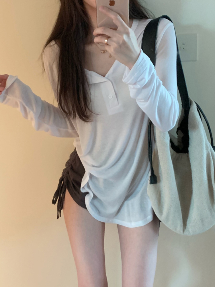 Loose Long-Sleeve Jazz Dance Top for Women - K-Pop Inspired Sweet and Spicy Performance Cover-Up Loose Long-Sleeve Jazz Dance Top for Women - K-Pop Inspired Sweet and Spicy Performance Cover-Up