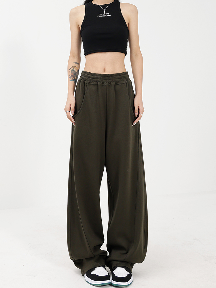 Loose Wide-Leg Sports Pants for Women, Versatile Slim-Fit Banana Pants, Casual Sweatpants for Spring and Autumn Fashion
