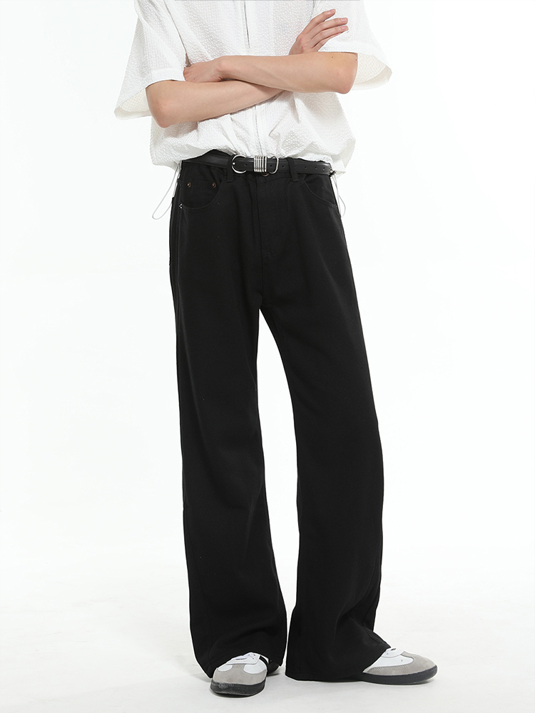 Men's American Retro Clean Fit Micro-Flare Jeans - Slim High-Rise Casual Pants for 90s Y2K Style Trend Men's American Retro Clean Fit Micro-Flare Jeans - Slim High-Rise Casual Pants for 90s Y2K Style Trend