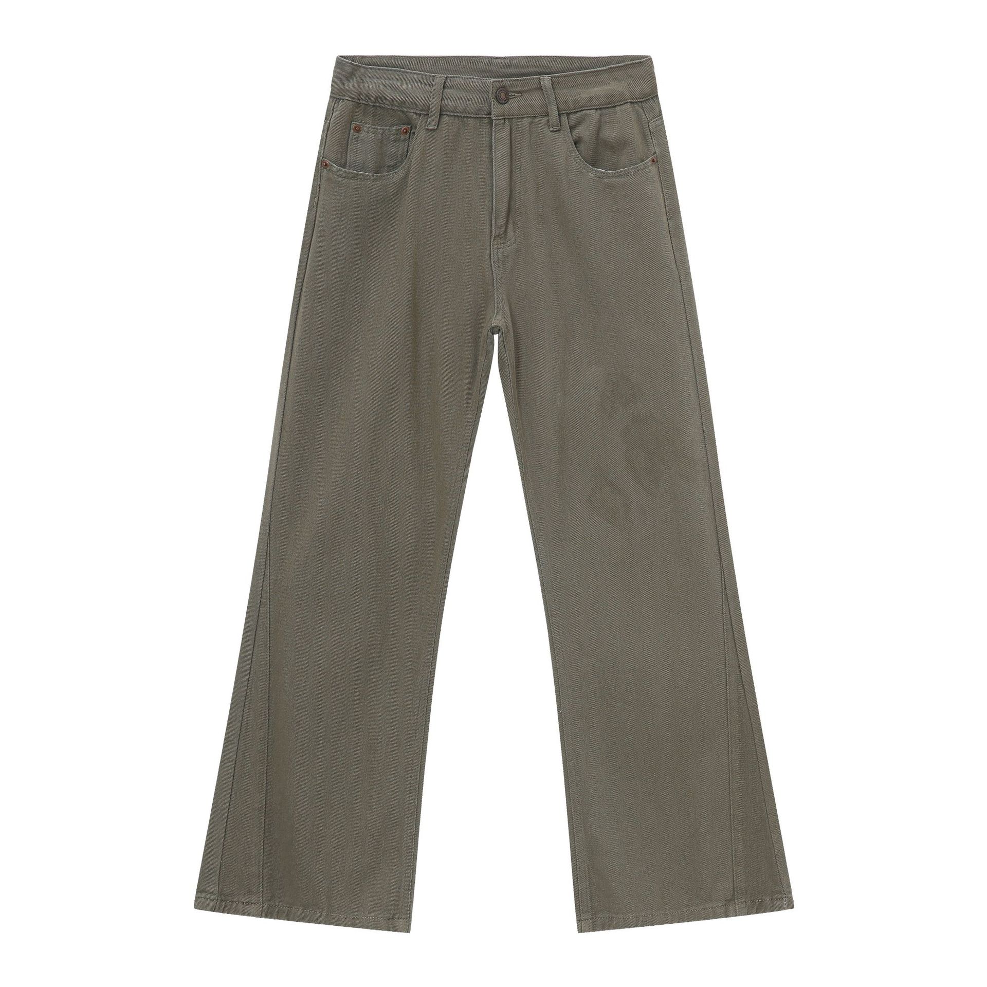 Men's American Retro Clean Fit Micro-Flare Jeans - Slim High-Rise Casual Pants for 90s Y2K Style Trend Men's American Retro Clean Fit Micro-Flare Jeans - Slim High-Rise Casual Pants for 90s Y2K Style Trend