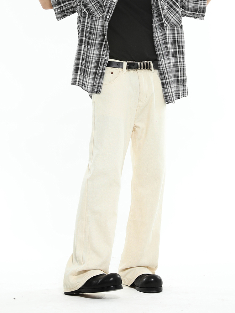 Men's American Retro Clean Fit Micro-Flare Jeans - Slim High-Rise Casual Pants for 90s Y2K Style Trend Men's American Retro Clean Fit Micro-Flare Jeans - Slim High-Rise Casual Pants for 90s Y2K Style Trend