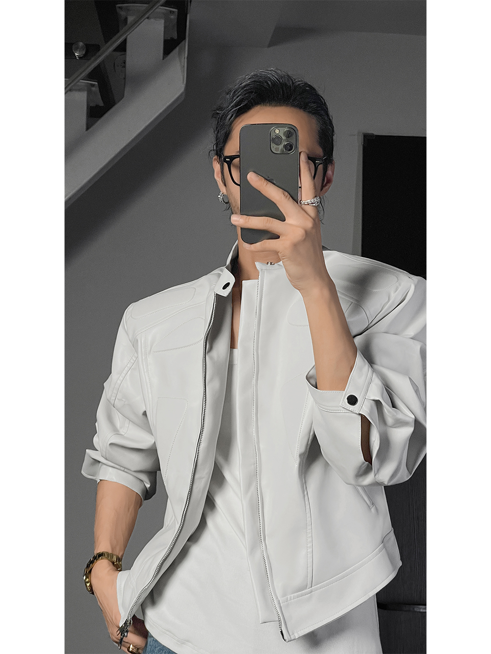 Men's Retro Dragon Dadao Leather Jacket - Trendy Short Motorcycle Jacket in 2025 American Style Men's Retro Dragon Dadao Leather Jacket - Trendy Short Motorcycle Jacket in 2025 American Style