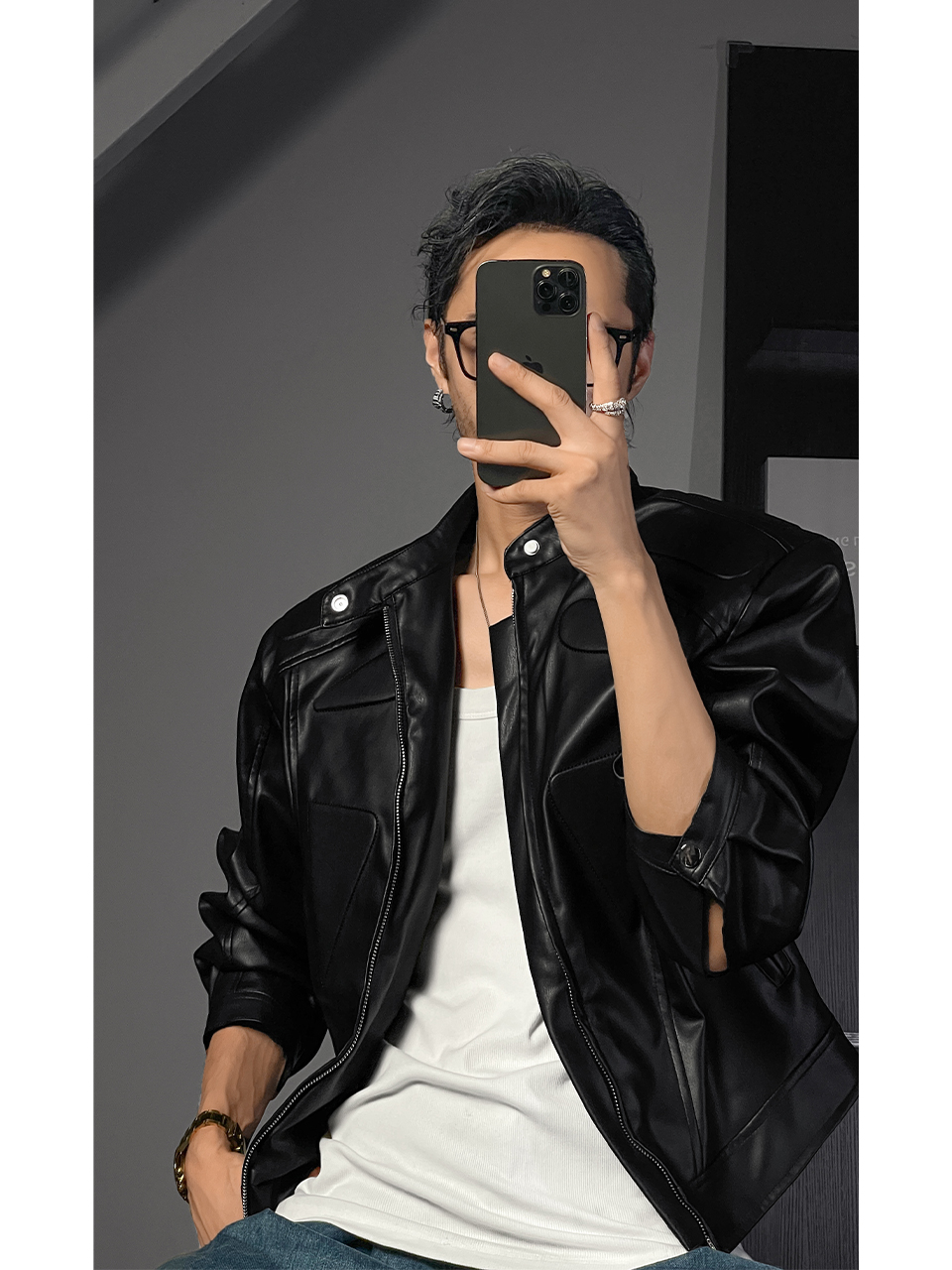 Men's Retro Dragon Dadao Leather Jacket - Trendy Short Motorcycle Jacket in 2025 American Style Men's Retro Dragon Dadao Leather Jacket - Trendy Short Motorcycle Jacket in 2025 American Style