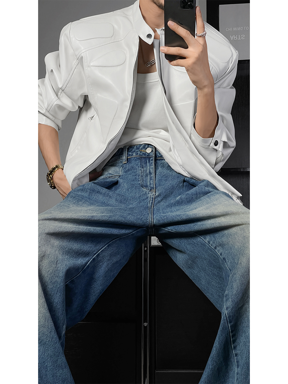 Men's Retro Dragon Dadao Leather Jacket - Trendy Short Motorcycle Jacket in 2025 American Style Men's Retro Dragon Dadao Leather Jacket - Trendy Short Motorcycle Jacket in 2025 American Style