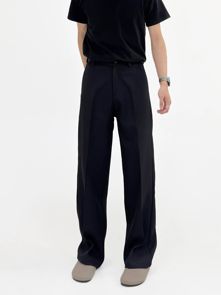 Men's Summer 3D White Straight Loose Casual Pants with Draping Effect - Heavyweight Long Trousers for a Relaxed Y2K Style Men's Summer 3D White Straight Loose Casual Pants with Draping Effect - Heavyweight Long Trousers for a Relaxed Y2K Style