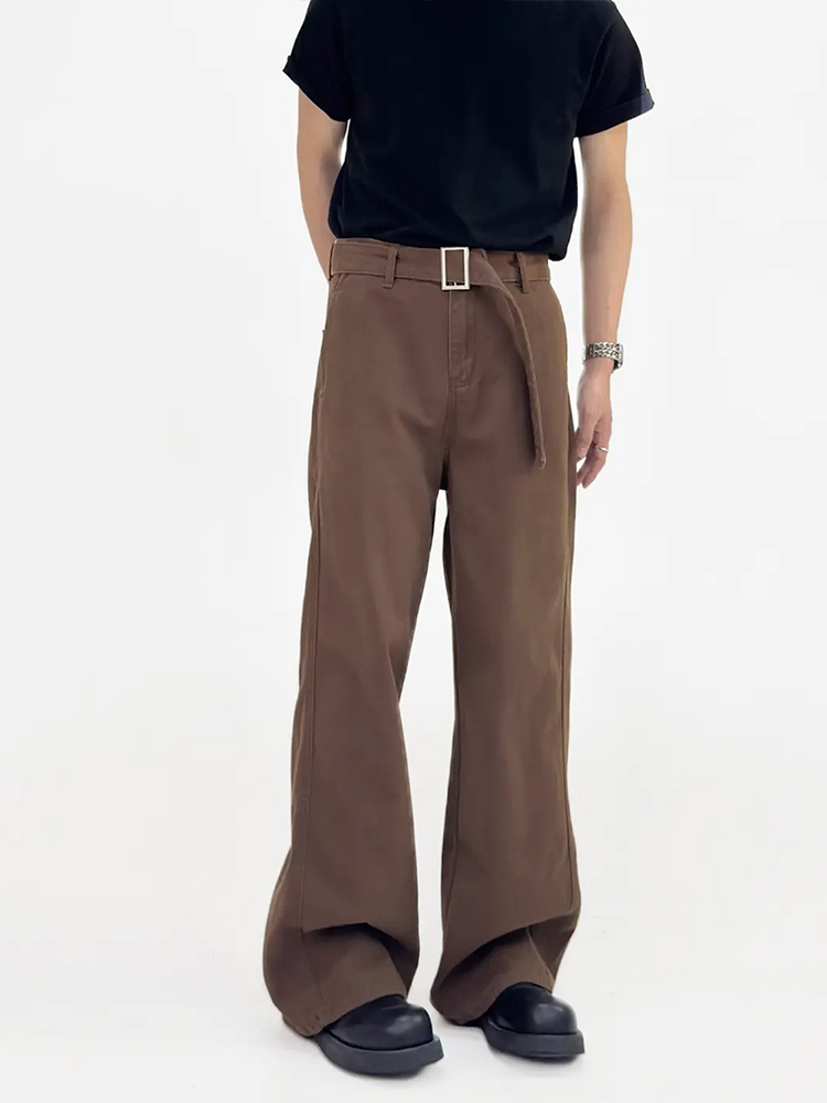 Men’s Summer Vintage Pure Cotton Loose Straight Wide-Leg Jeans - Casual Floor-Length Pants in American Style Men’s Summer Vintage Pure Cotton Loose Straight Wide-Leg Jeans - Casual Floor-Length Pants in American Style