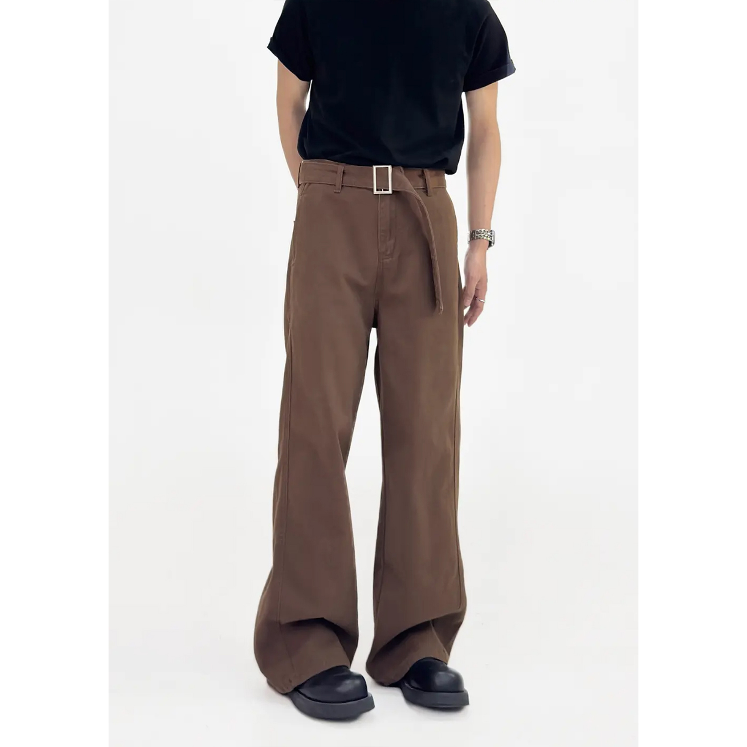 Men’s Summer Vintage Pure Cotton Loose Straight Wide-Leg Jeans - Casual Floor-Length Pants in American Style Men’s Summer Vintage Pure Cotton Loose Straight Wide-Leg Jeans - Casual Floor-Length Pants in American Style