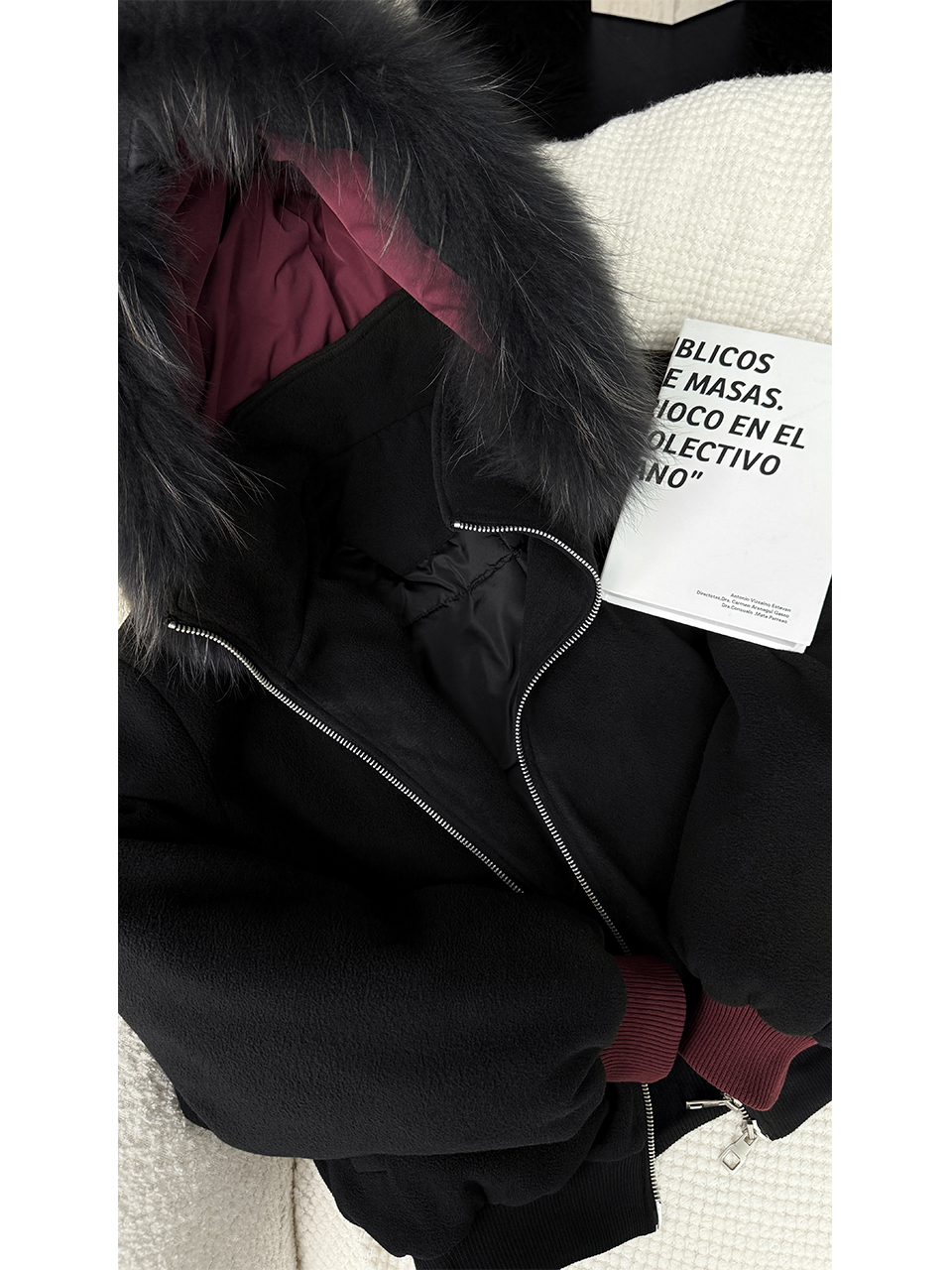 Men's Thickened Cotton Jacket with Fur Collar - Trendy Spliced American Style Warm Hooded Coat for Autumn & Winter Men's Thickened Cotton Jacket with Fur Collar - Trendy Spliced American Style Warm Hooded Coat for Autumn & Winter