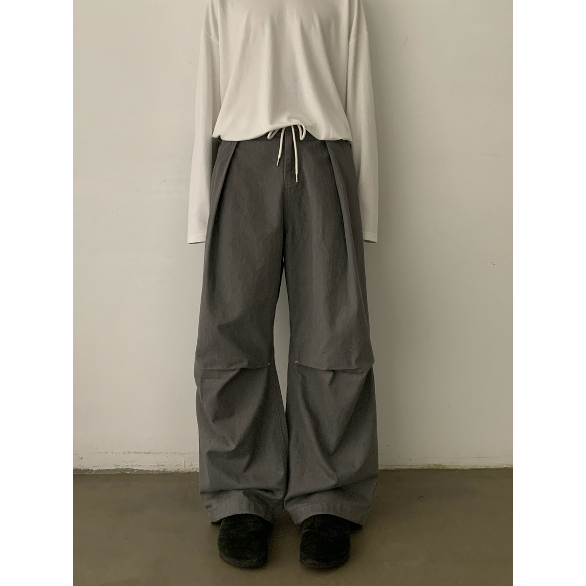 Men's Vintage Minimalist Double Pleat Casual Cargo Pants - Trendy Loose Fit High-End Design