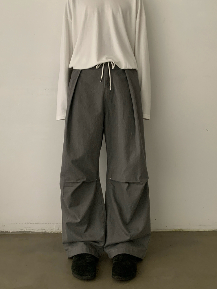 Men's Vintage Minimalist Double Pleat Casual Cargo Pants - Trendy Loose Fit High-End Design Men's Vintage Minimalist Double Pleat Casual Cargo Pants - Trendy Loose Fit High-End Design