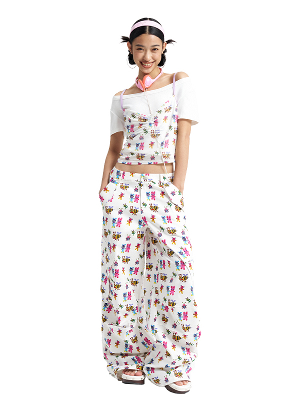 Mesh Printed Camisole with Colorful Design - Trendy 90s Inspired Top for Y2K Fashion Lovers Mesh Printed Camisole with Colorful Design - Trendy 90s Inspired Top for Y2K Fashion Lovers