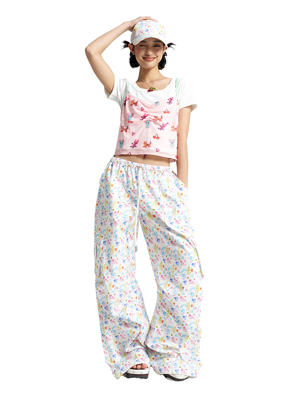 Mesh Printed Camisole with Colorful Design - Trendy 90s Inspired Top for Y2K Fashion Lovers Mesh Printed Camisole with Colorful Design - Trendy 90s Inspired Top for Y2K Fashion Lovers