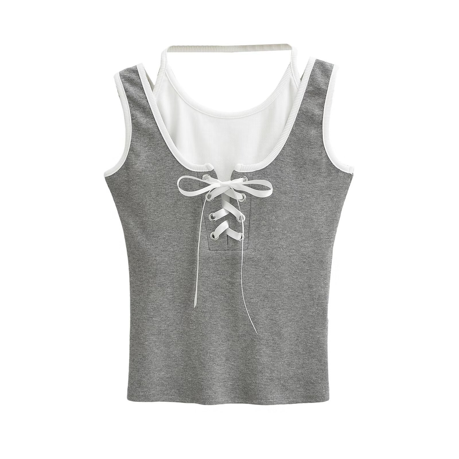 Mild Summer Women's Dance Pants Set - Coffee Camisole & Apricot Quick-Dry Cargo Pants, Perfect for Y2K and Casual Style Mild Summer Women's Dance Pants Set - Coffee Camisole & Apricot Quick-Dry Cargo Pants, Perfect for Y2K and Casual Style