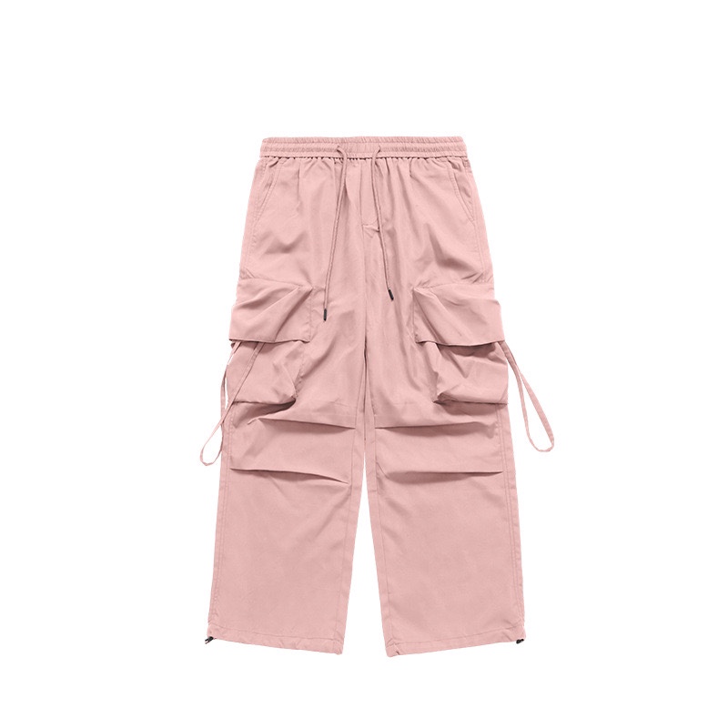 Milk Blue K-Pop Jazz Dance Top with Drawstring Cargo Pants - Casual Thin Long Trousers for Girls, 90s Inspired Fashion Milk Blue K-Pop Jazz Dance Top with Drawstring Cargo Pants - Casual Thin Long Trousers for Girls, 90s Inspired Fashion