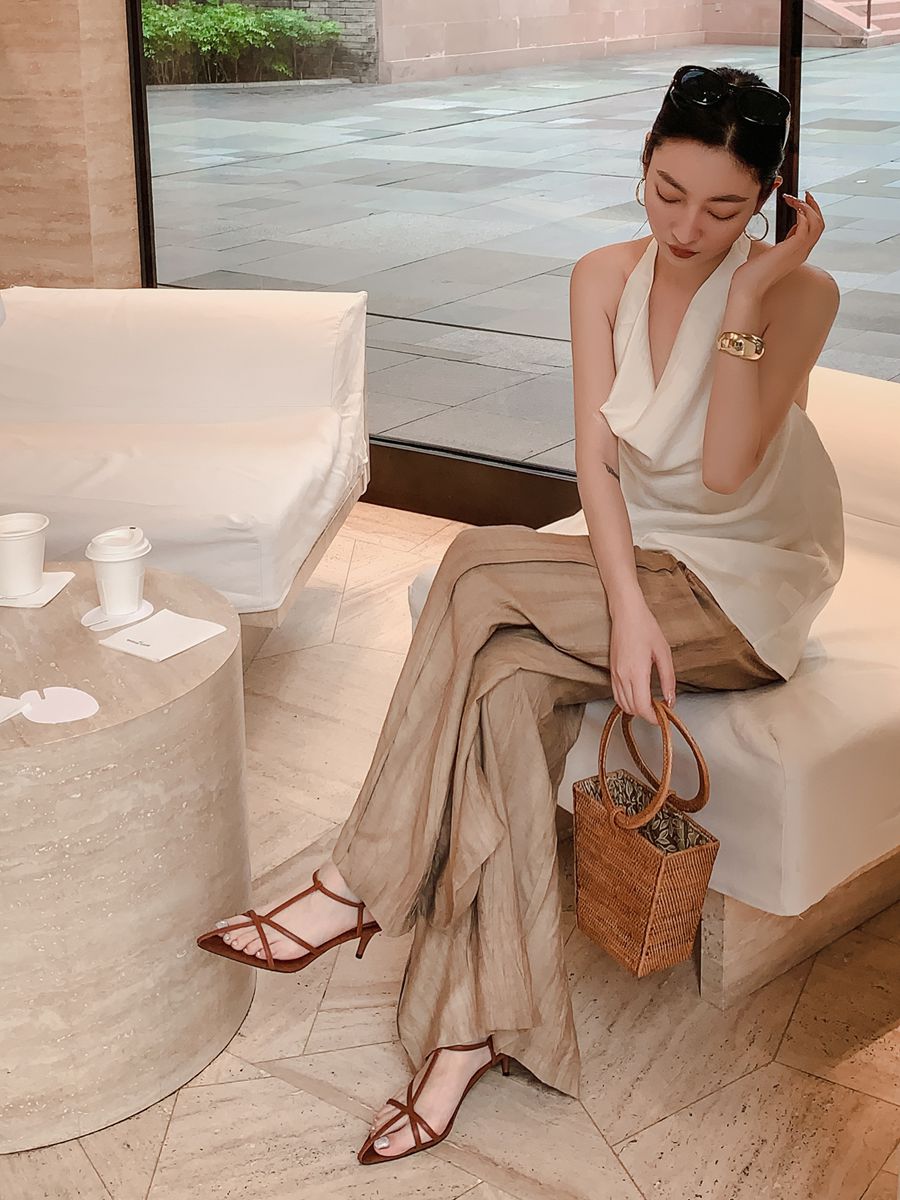 Minimalist Cross Strap Pointed Toe High Heel Sandals for Women - Sexy Open Toe Charm in Chic Design Minimalist Cross Strap Pointed Toe High Heel Sandals for Women - Sexy Open Toe Charm in Chic Design