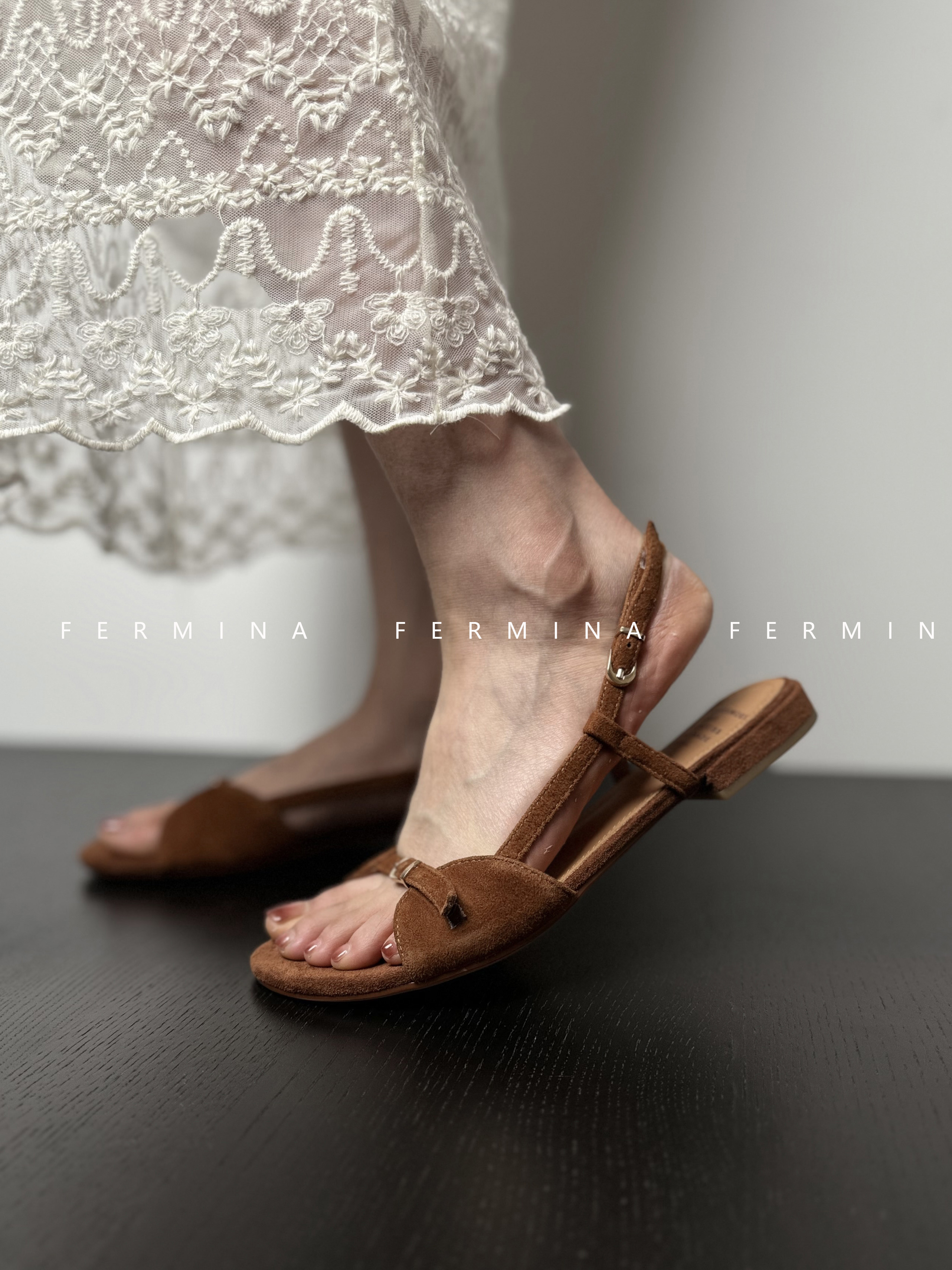 Minimalist One-Strap Sandals for Women - Elegant Low Heel 2cm Slip-Ons, Comfortable Beach Shoes for Summer