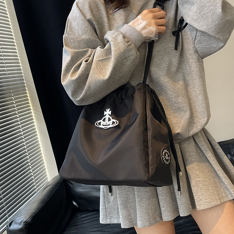 Minimalist Retro Crossbody Bag for Women - 2025 Large Capacity Casual Shoulder Bag, Versatile Wandering Saturn Design