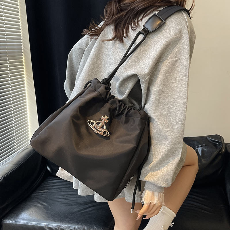 Minimalist Retro Crossbody Bag for Women - 2025 Large Capacity Casual Shoulder Bag, Versatile Wandering Saturn Design