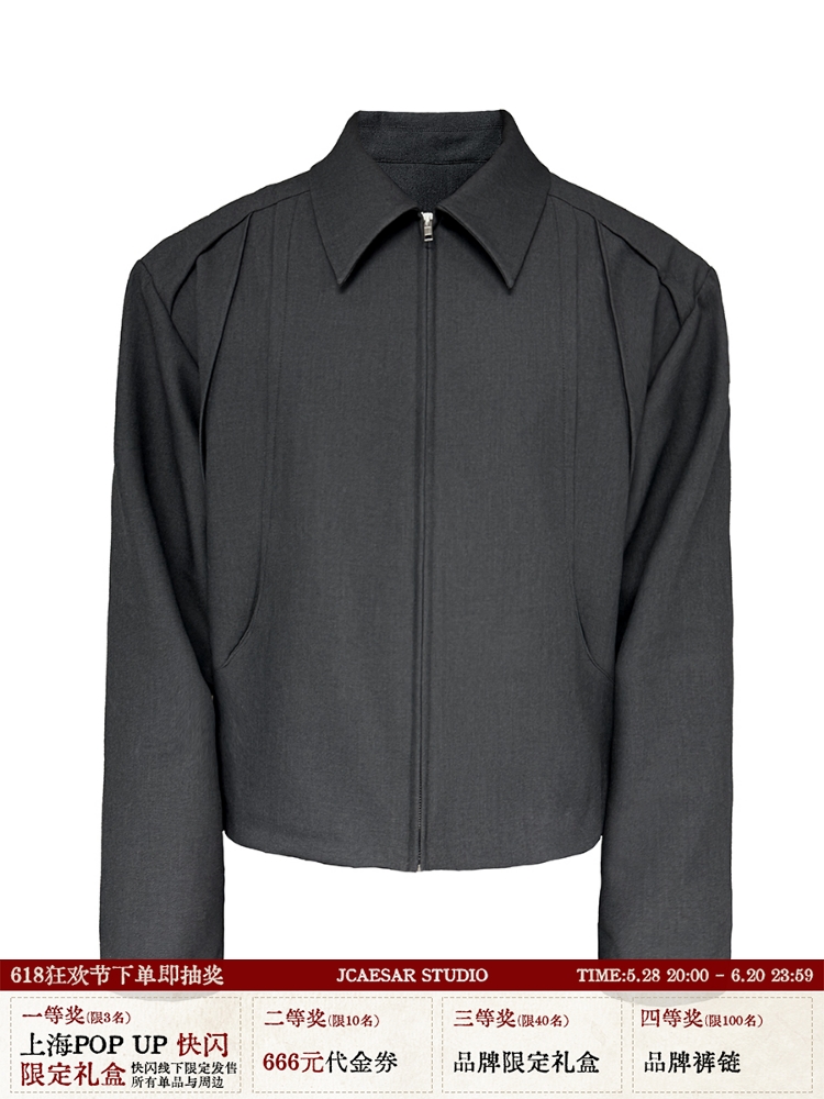 Multi-Piece Deconstructed Armor Style Needle Grass Jacket - Trendy Fashion Outerwear, Y2K Inspired Design