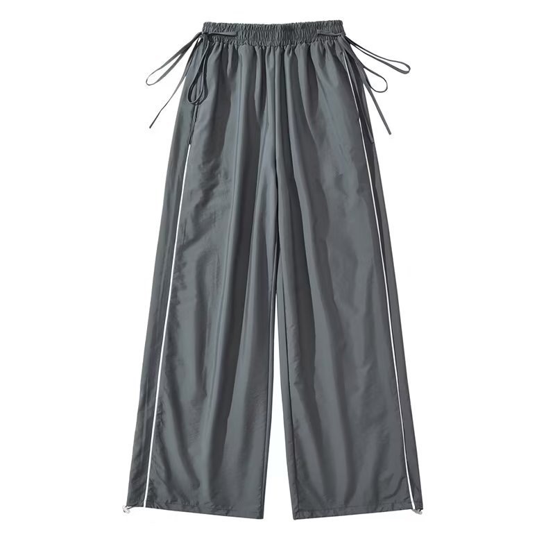 Navy Blue Quick-Dry Wide-Leg Jazz Pants for Women - Casual Versatile Hip-Hop Style Loose Fit Navy Blue Quick-Dry Wide-Leg Jazz Pants for Women - Casual Versatile Hip-Hop Style Loose Fit