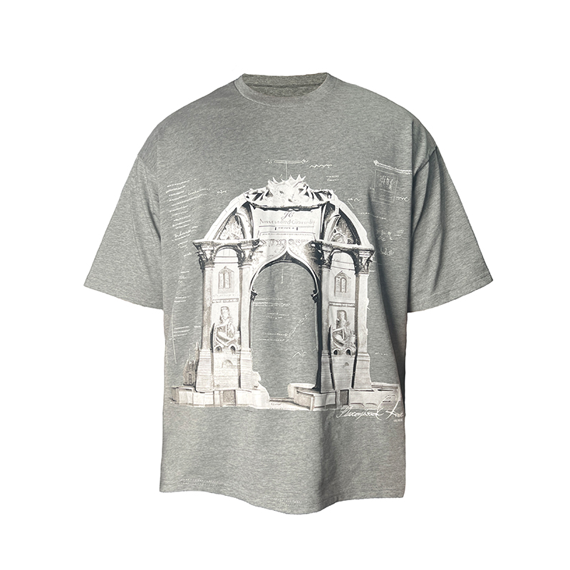 Non-Existent Arch Short Sleeve T-Shirt - AI-Generated Design, Trendy 90s Inspired Graphic Tee Non-Existent Arch Short Sleeve T-Shirt - AI-Generated Design, Trendy 90s Inspired Graphic Tee