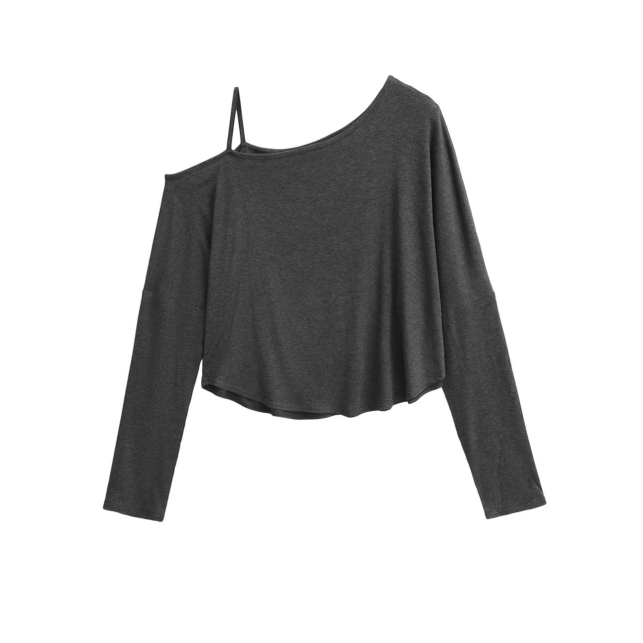 Off-Shoulder Kpop Jazz Street Dance Casual T-Shirt Cover-Up for Women - Stylish Summer Thin Fitted Top Off-Shoulder Kpop Jazz Street Dance Casual T-Shirt Cover-Up for Women - Stylish Summer Thin Fitted Top