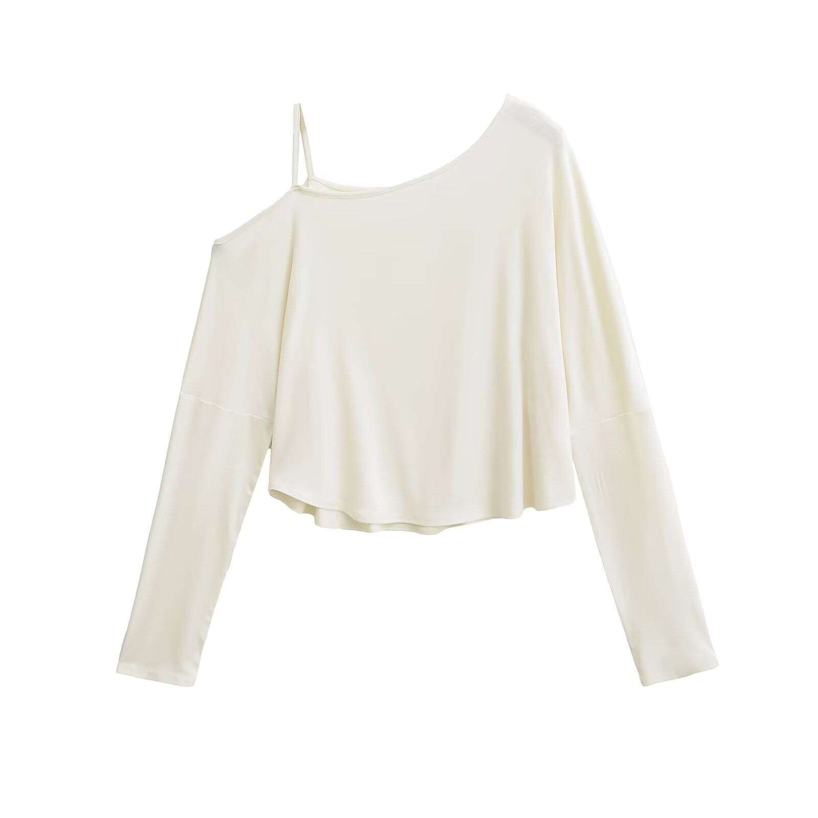 Off-Shoulder Kpop Jazz Street Dance Casual T-Shirt Cover-Up for Women - Stylish Summer Thin Fitted Top Off-Shoulder Kpop Jazz Street Dance Casual T-Shirt Cover-Up for Women - Stylish Summer Thin Fitted Top