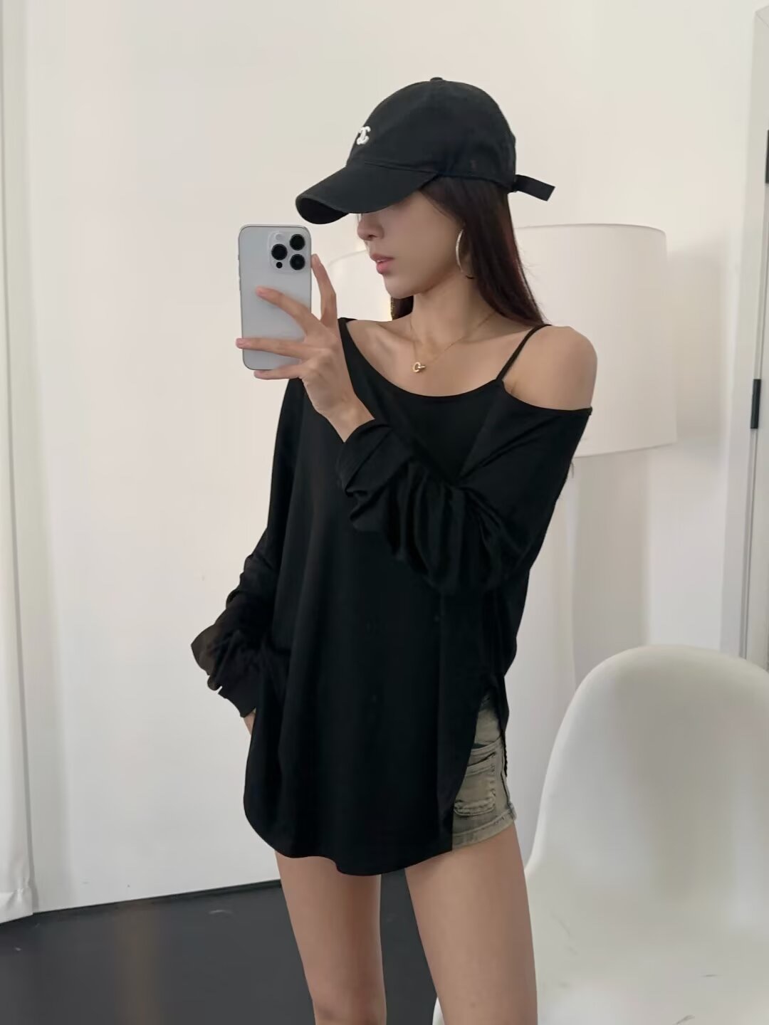 Off-Shoulder Long Sleeve T-Shirt for Women - Jazz Street Dance Pilates Style, Autumn Winter Spicy Girl Cover-Up Top