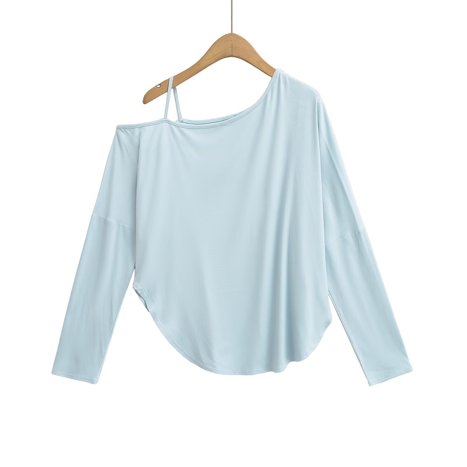 Off-Shoulder Long Sleeve T-Shirt for Women - Jazz Street Dance Pilates Style, Autumn Winter Spicy Girl Cover-Up Top Off-Shoulder Long Sleeve T-Shirt for Women - Jazz Street Dance Pilates Style, Autumn Winter Spicy Girl Cover-Up Top