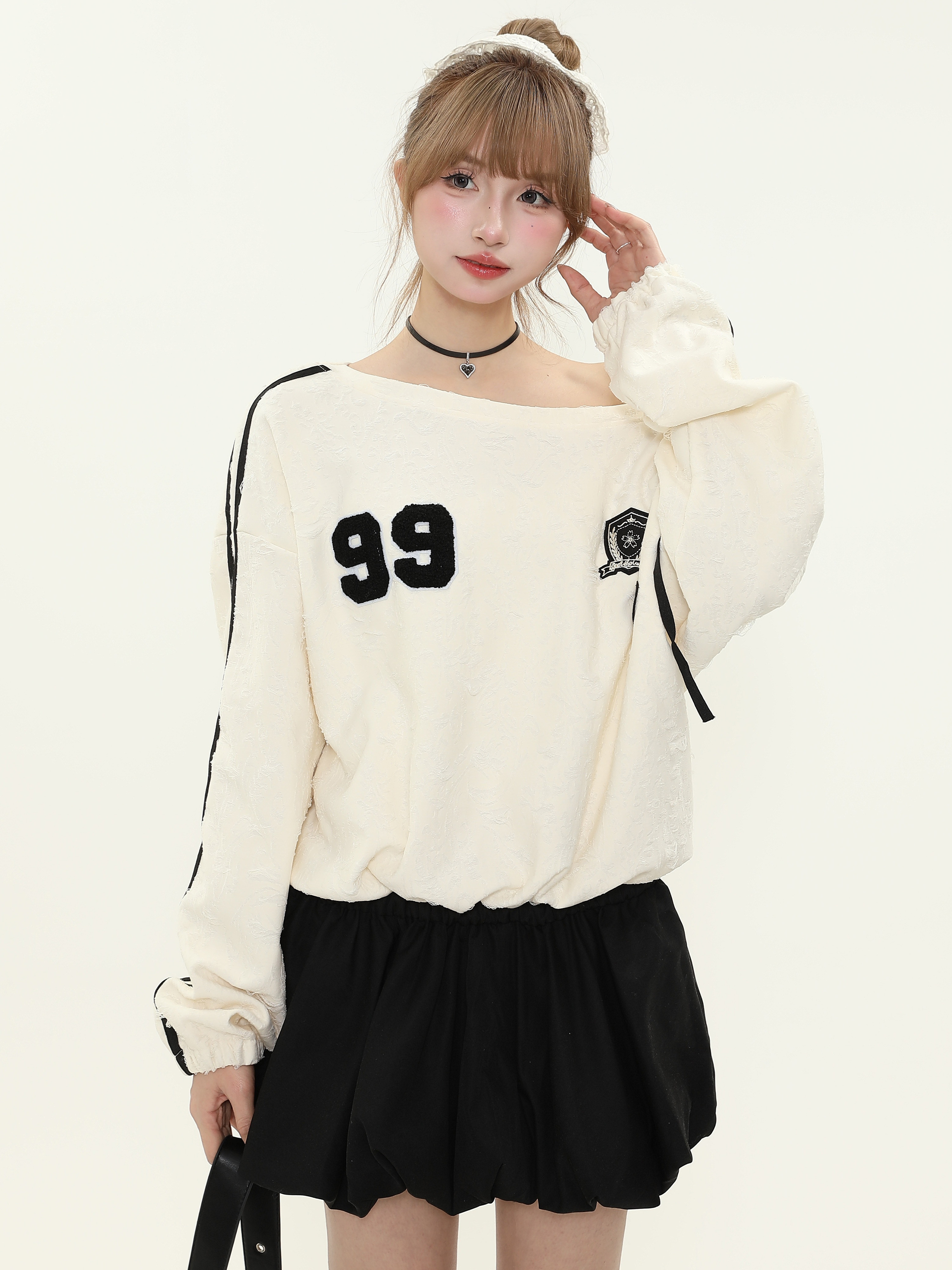 Off-Shoulder Waist-Cinching Dress for Women - Spicy Girl Style, Casual Sweatshirt Dress for Spring and Autumn, Short Skirt Fashion