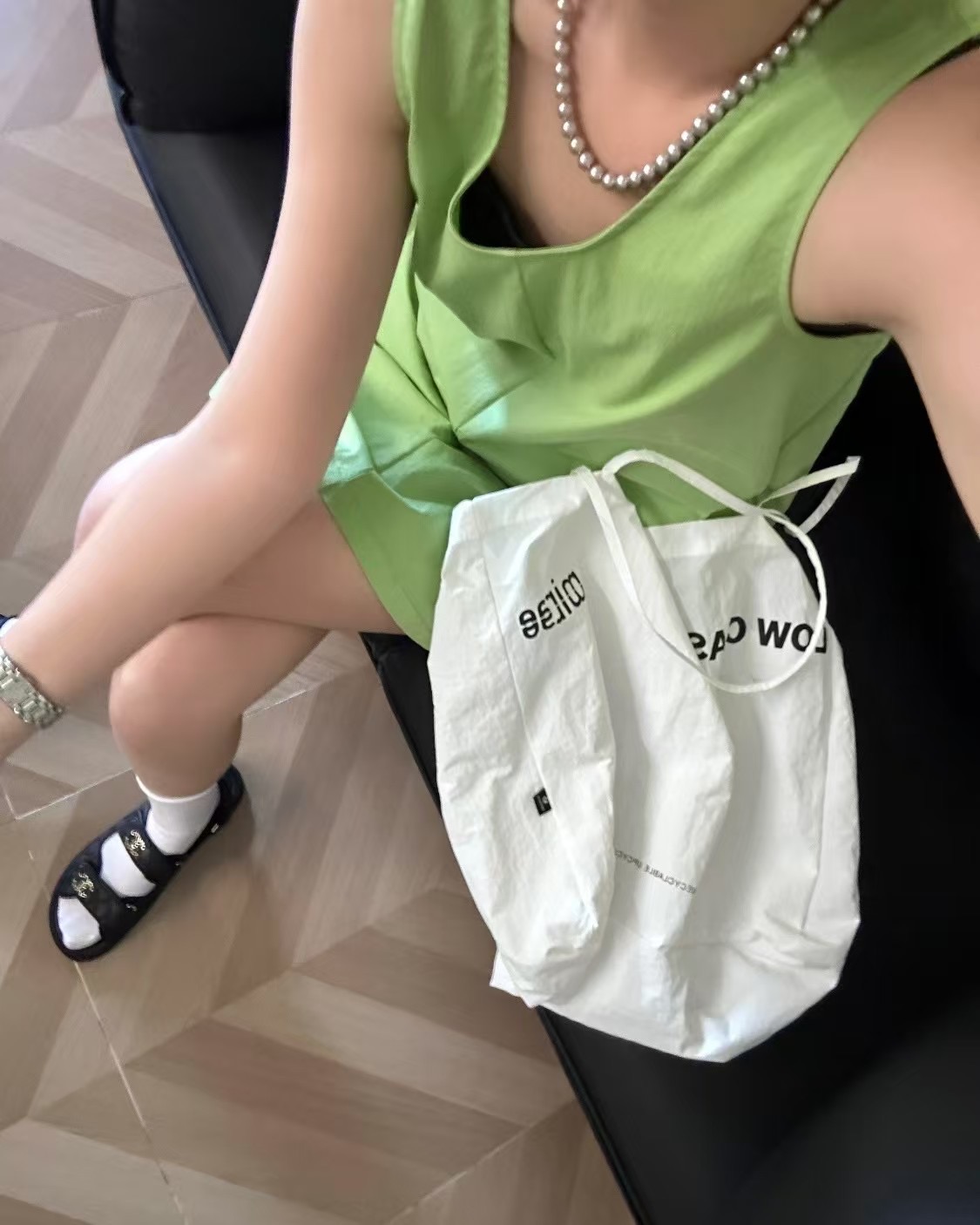 Oversized Korean Style Letter Tote Bag - Casual Versatile Shoulder Bag for Women, Perfect for Everyday Use and Errands