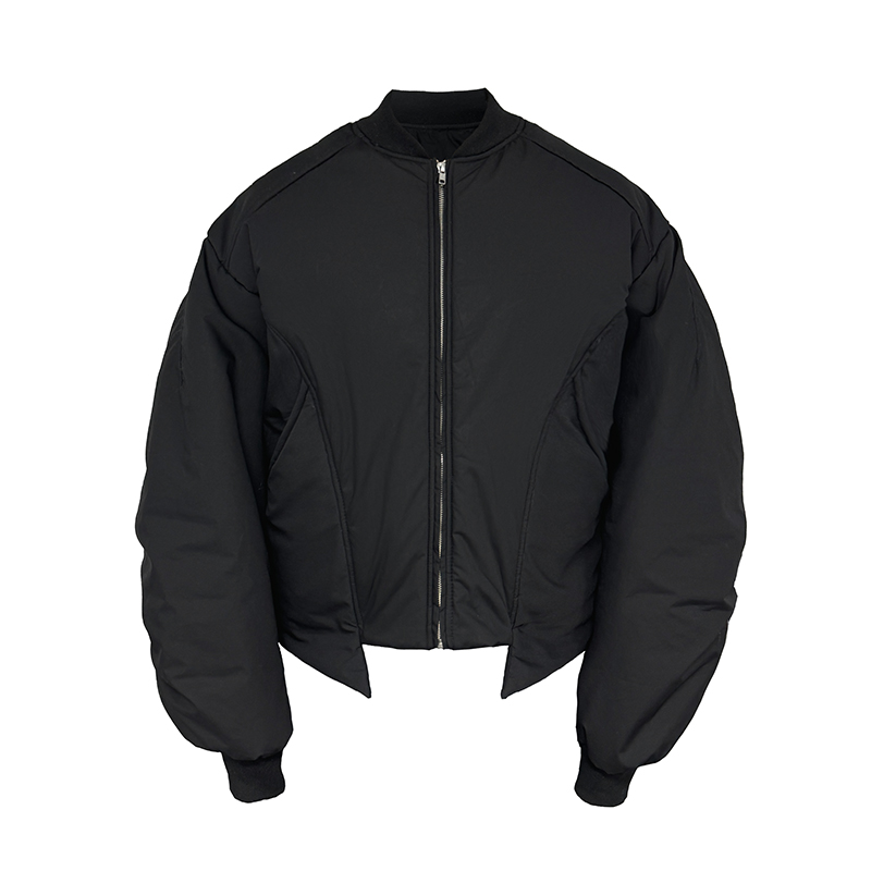 Padded Fang Tooth Cotton Coat - Professional Grade Short Snow Velvet Outerwear, 450g Wide Fit, Winter Fashion Essential