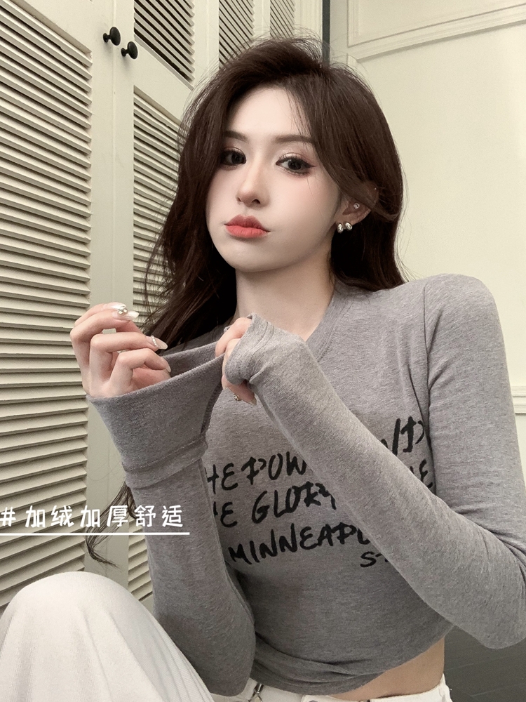 Padded Shoulder Short-Sleeved Fleece T-Shirt for Girls, Jazz Dance Top, Y2K Style, Trendy Streetwear, BM Girl Group Inspired Padded Shoulder Short-Sleeved Fleece T-Shirt for Girls, Jazz Dance Top, Y2K Style, Trendy Streetwear, BM Girl Group Inspired