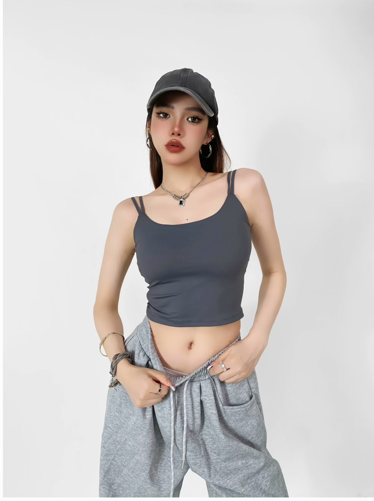 Padded Sports Bra for Big Busts - Quick-Dry Shockproof Yoga Tank Top for Running, Jazz Dance, and Training Camisole Padded Sports Bra for Big Busts - Quick-Dry Shockproof Yoga Tank Top for Running, Jazz Dance, and Training Camisole