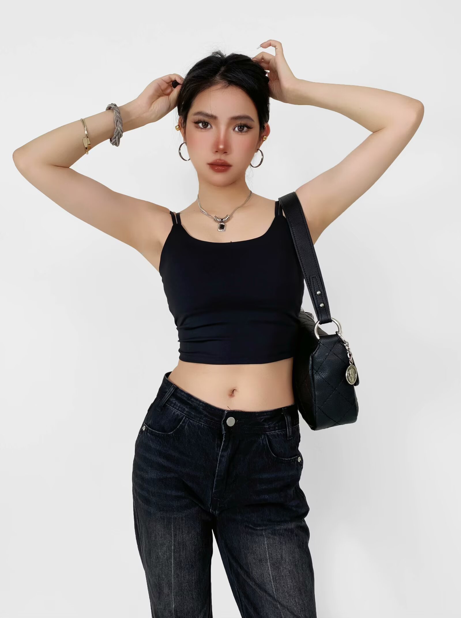 Padded Sports Bra for Big Busts - Quick-Dry Shockproof Yoga Tank Top for Running, Jazz Dance, and Training Camisole