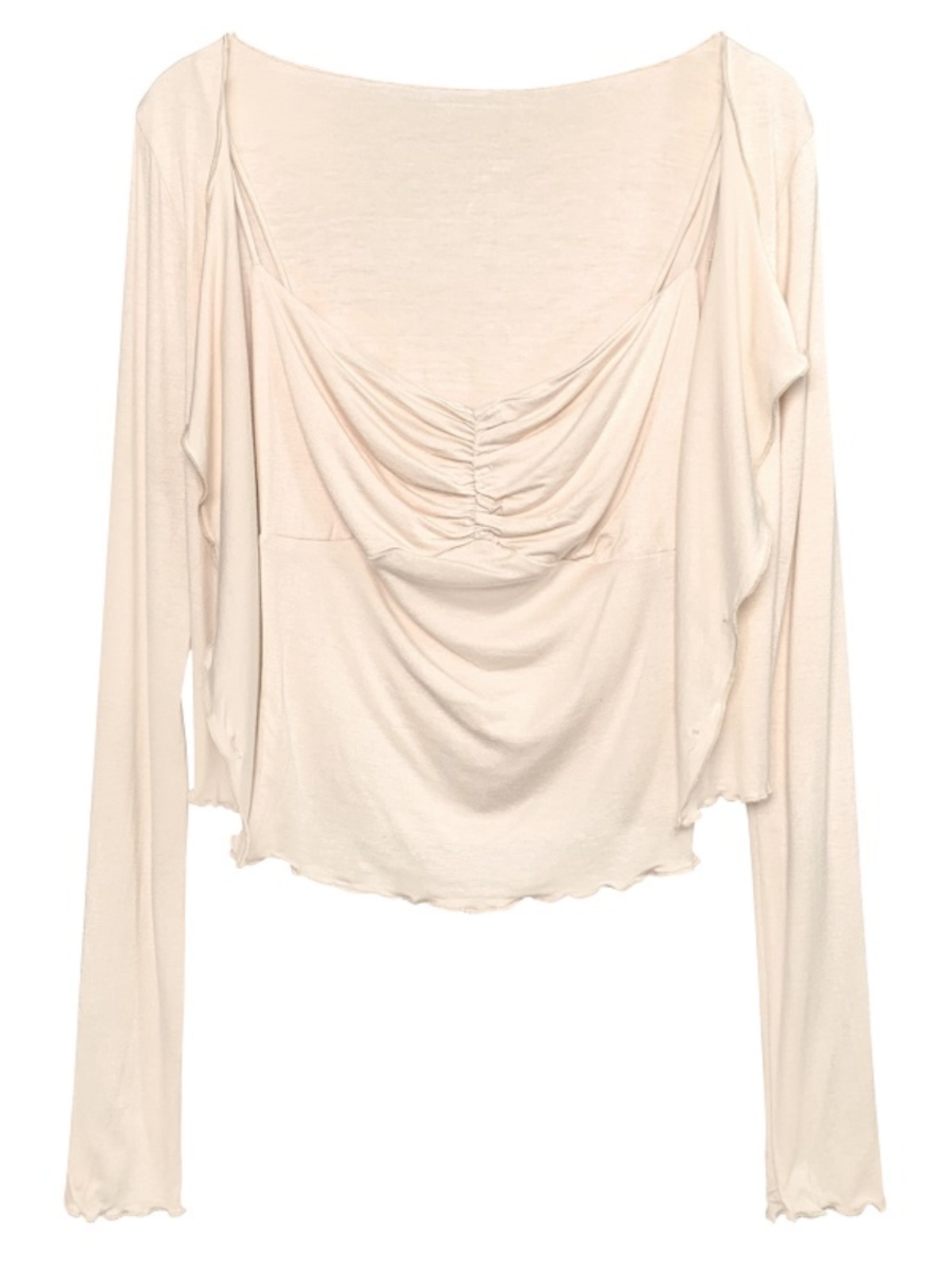 Pink Camisole Top and Long Sleeve Cardigan Two-Piece Set for Women - Korean Style Sexy Nightclub Fashion for Autumn Winter Pink Camisole Top and Long Sleeve Cardigan Two-Piece Set for Women - Korean Style Sexy Nightclub Fashion for Autumn Winter