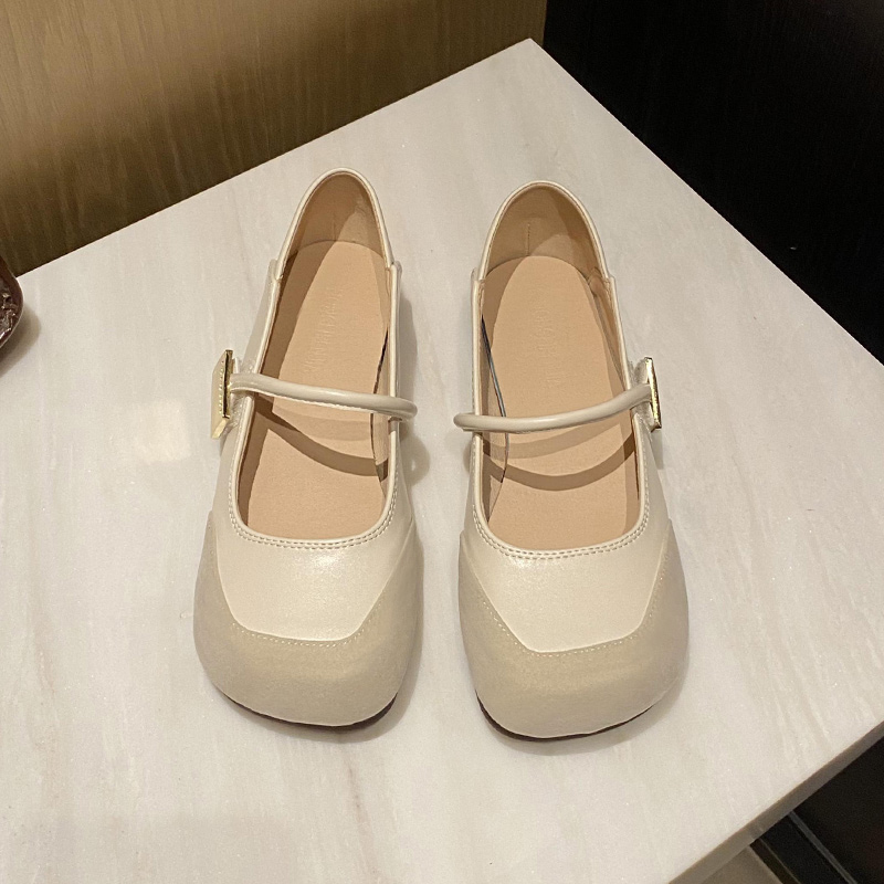 Plus Size Soft Mary Jane Flats for Women, Trendy Round Toe Doll Shoes in Sizes 40-43, Autumn Style Comfort Footwear