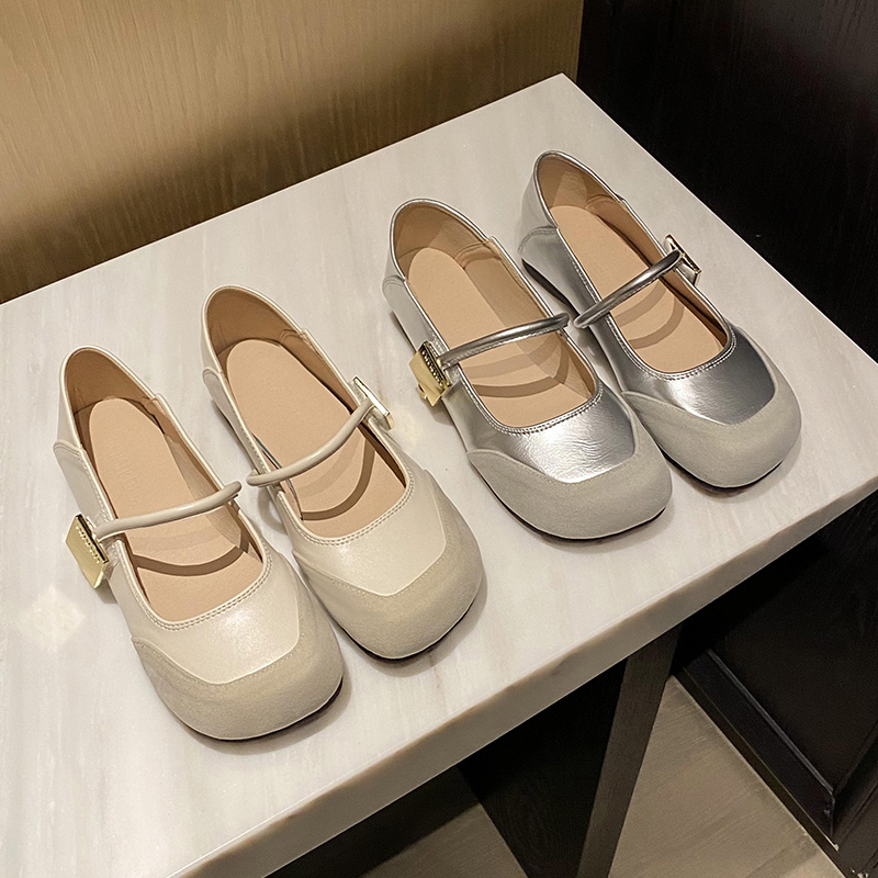 Plus Size Soft Mary Jane Flats for Women, Trendy Round Toe Doll Shoes in Sizes 40-43, Autumn Style Comfort Footwear