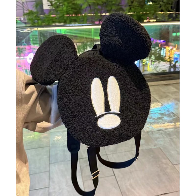 Plush Bear Cartoon Backpack for Students - Cute Versatile Commuter Bag for Autumn and Winter Fashion