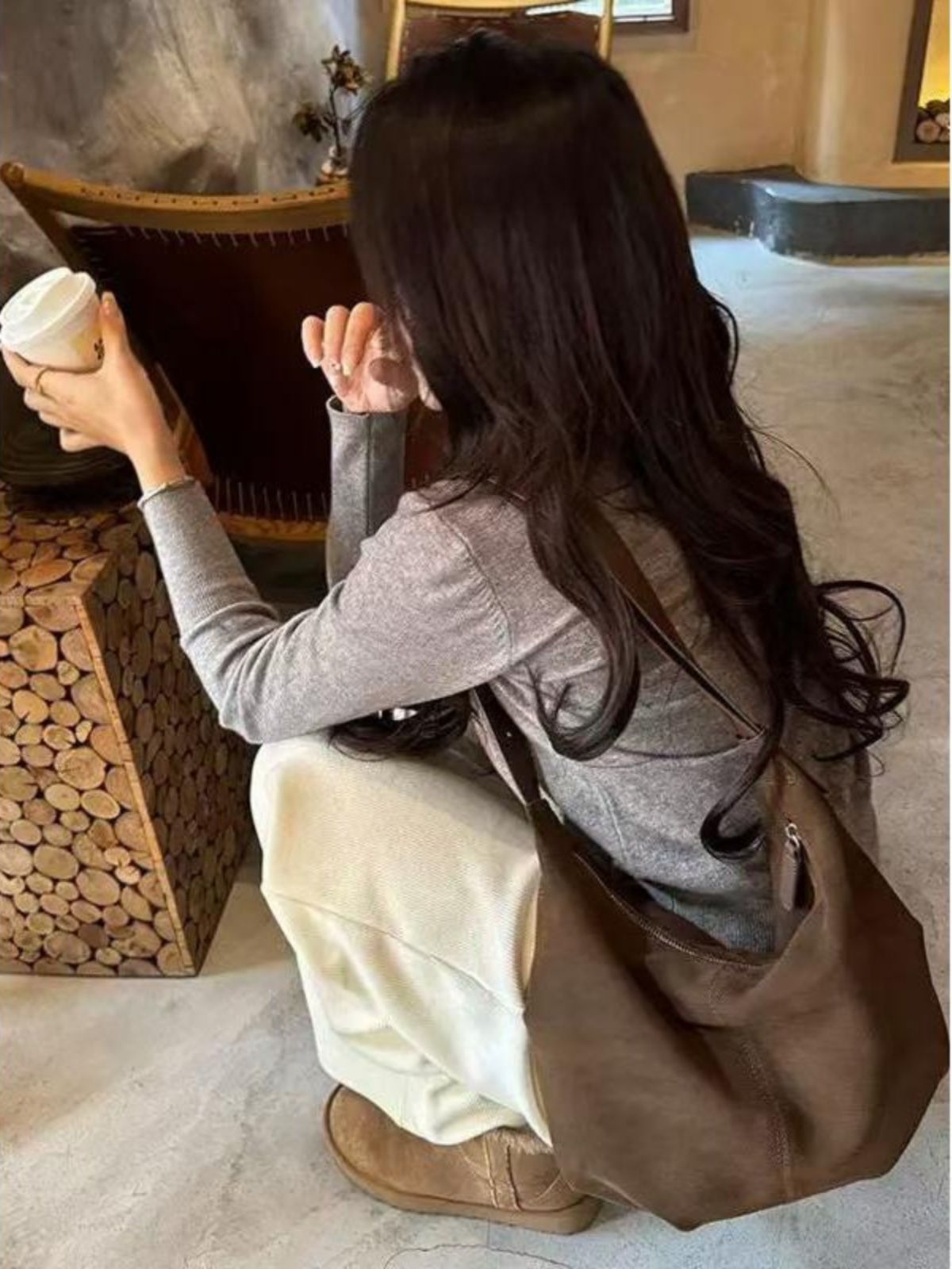 Plush Dumpling Bag for Autumn & Winter - Korean Niche Design, Matte Suede Retro Shoulder Crossbody Underarm Bag Trend Plush Dumpling Bag for Autumn & Winter - Korean Niche Design, Matte Suede Retro Shoulder Crossbody Underarm Bag Trend