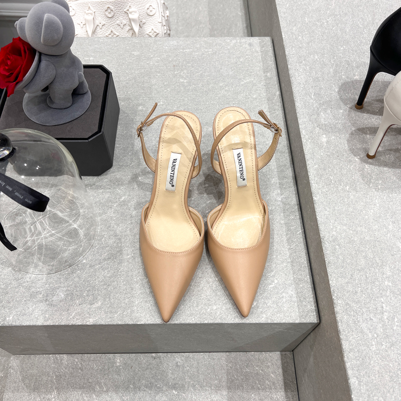 Pointed Toe Strap High Heel Sandals for Women - White, Chic Light Mature Style, Elegant Footwear Pointed Toe Strap High Heel Sandals for Women - White, Chic Light Mature Style, Elegant Footwear