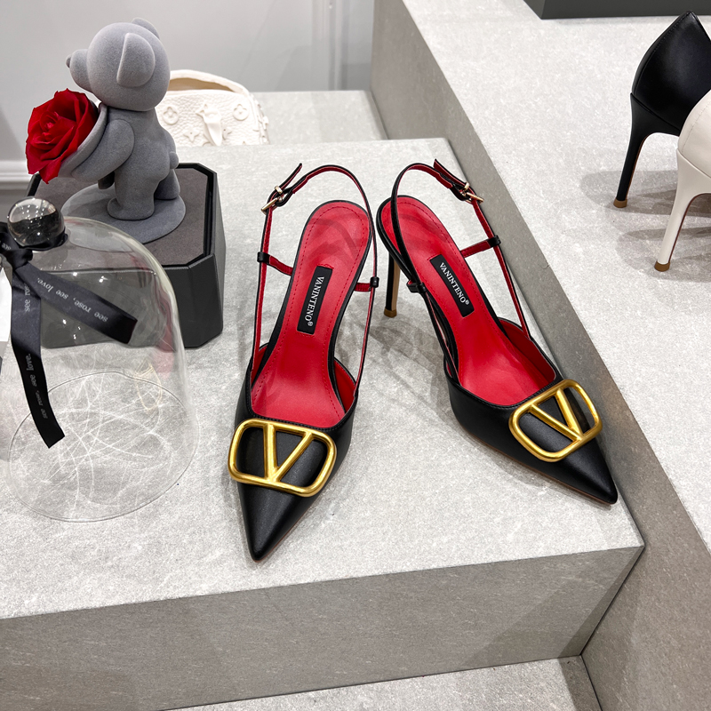 Pointed Toe V-Buckle Party Sandals for Women - Hollow Fine Strap, Closed Toe, Thin Heel, Black with Red Sole, Chic Evening Footwear Pointed Toe V-Buckle Party Sandals for Women - Hollow Fine Strap, Closed Toe, Thin Heel, Black with Red Sole, Chic Evening Footwear