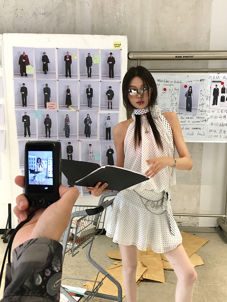 Polka Dot Halter Neck Short Dress with Waist Tie, Unique Design, High-End Feel, Perfect for Summer Parties and Y2K Fashion Polka Dot Halter Neck Short Dress with Waist Tie, Unique Design, High-End Feel, Perfect for Summer Parties and Y2K Fashion