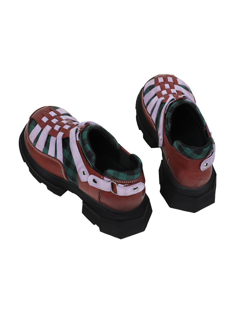 Punk-Inspired Women's Leather Derby Shoes, 2025 Summer Dark Slim-Fit Design with Thick Soles, Perfect for Y2K and Street Style Punk-Inspired Women's Leather Derby Shoes, 2025 Summer Dark Slim-Fit Design with Thick Soles, Perfect for Y2K and Street Style