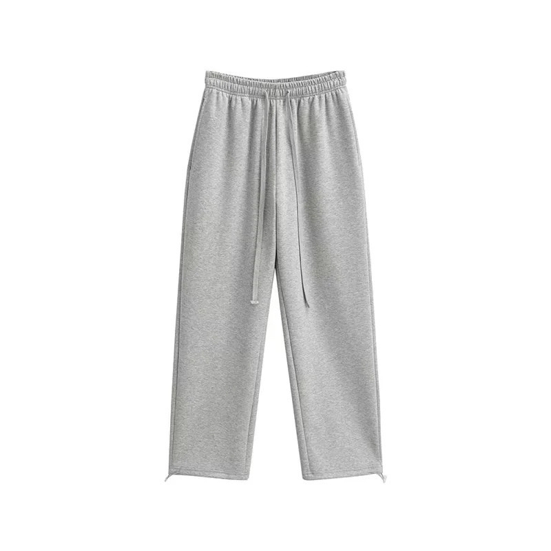 Purple Gray Jazz Dance Set - Kpop Style Loose Slim Fit Top with Long Pants for Women - Trendy Activewear for Dance and Fitness