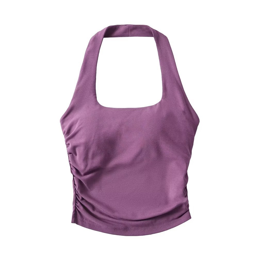 Purple Gray Jazz Dance Set - Kpop Style Loose Slim Fit Top with Long Pants for Women - Trendy Activewear for Dance and Fitness Purple Gray Jazz Dance Set - Kpop Style Loose Slim Fit Top with Long Pants for Women - Trendy Activewear for Dance and Fitness